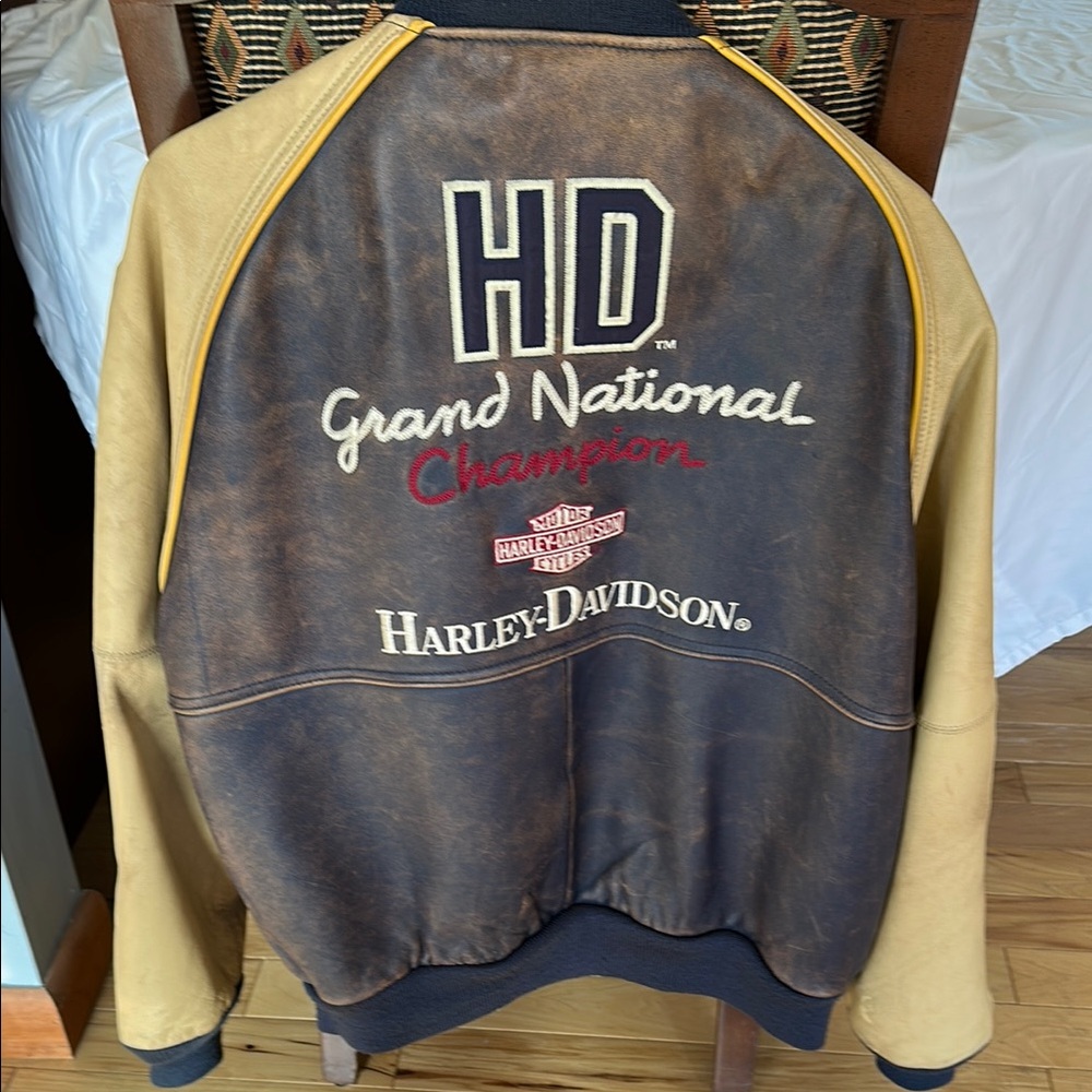Harley-Davidson Grand National Champion Jacket in Black and Tan